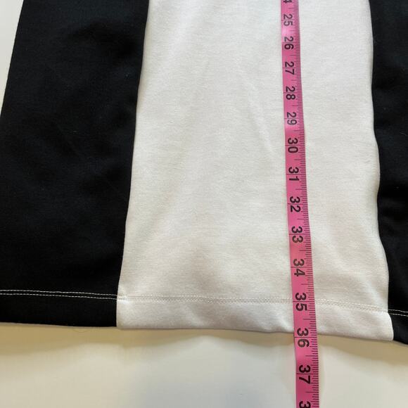 Allen B by Allen Schwartz Black & White Colorblock Sheath Dress Women S NWT - Picture 11 of 12